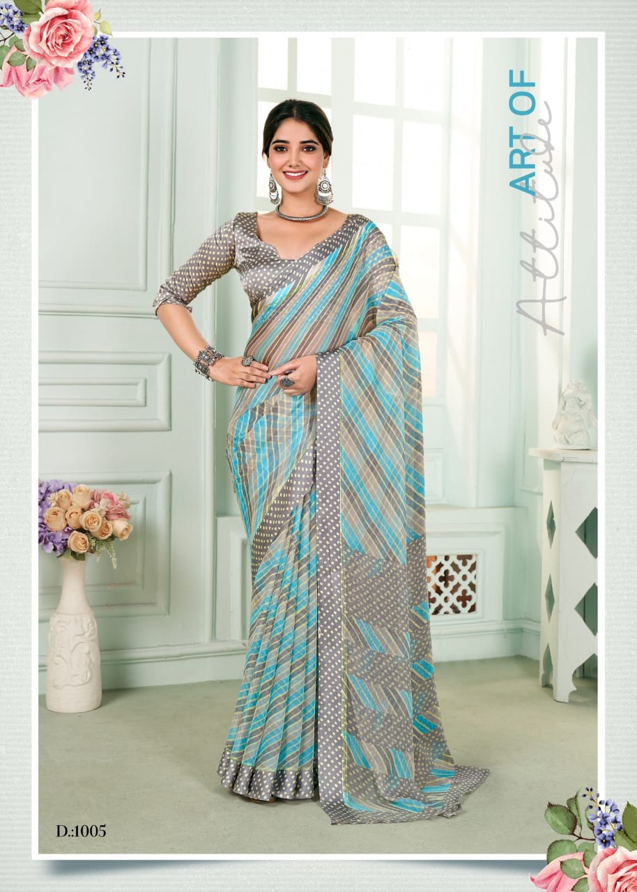 Florence By Shubh Shree Chiffon Printed Sarees Catalog